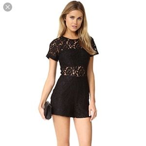 South Moon Under - black lace romper